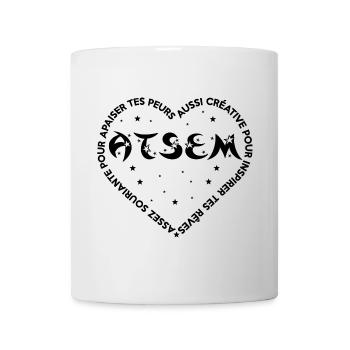 ATSEM CŒUR SOURIANTE - Mug blanc - blanc - Devant