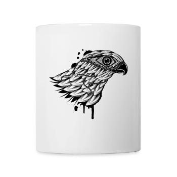 head of a falcon - Mug - white - Front