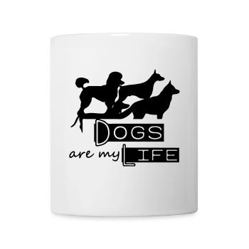 Dogs are my Life chien animal cadeau animal - Mug blanc - blanc - Devant