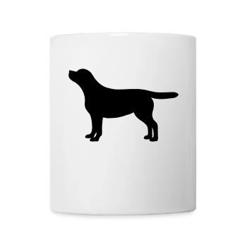 Labrador Silhouette - Tasse - Weiß - Vorne