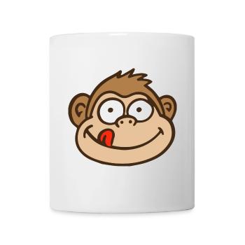 Affe - Tasse - Weiß - Vorne
