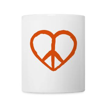 love peace frieden anti atomkraft no nuclear - Tasse - Weiß - Vorne