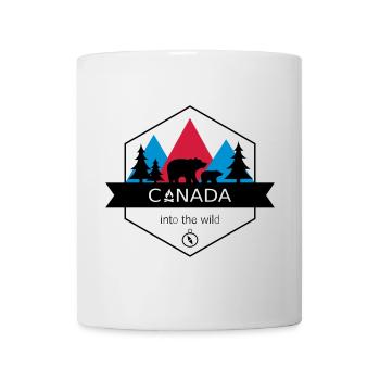 Le Canada dans la nature avec les ours et la forêt - Mug blanc - blanc - Devant