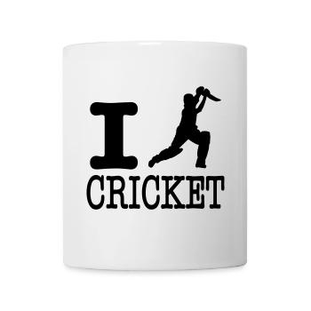 j'aime le cricket / i aime le cricket - Mug blanc - blanc - Devant