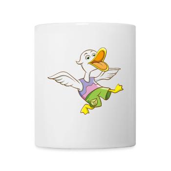 shirt drôle de canard style bande dessinée design - Mug blanc - blanc - Devant