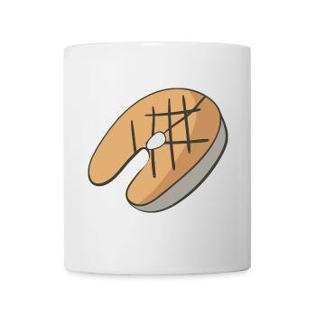Lachs - Tasse - Weiß - Vorne
