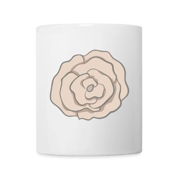 Fleur - Mug blanc - blanc - Devant