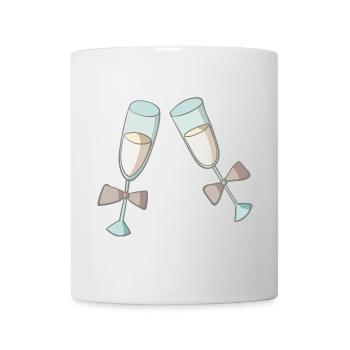 Sekt - Tasse - Weiß - Vorne