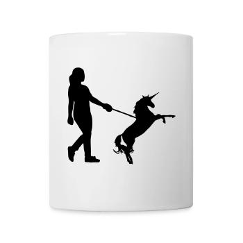 Promenade de la licorne - Licornes, Animal, Cadeau - Mug blanc - blanc - Devant