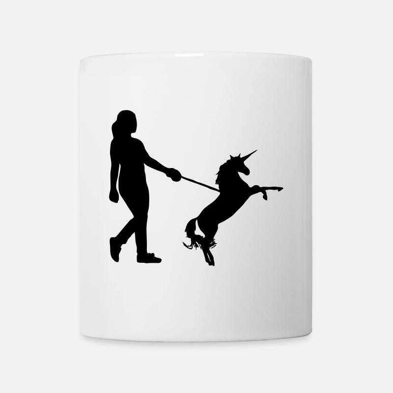 Einhorn Gassi - Einhörner, Haustier, Geschenk - Tasse - Weiß