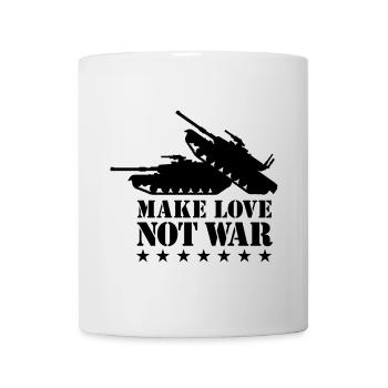 Faites l'amour pas la guerre 1Clr - Mug blanc - blanc - Devant