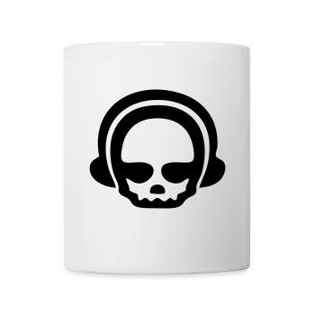 Casque crâne 1Clr - Mug blanc - blanc - Devant
