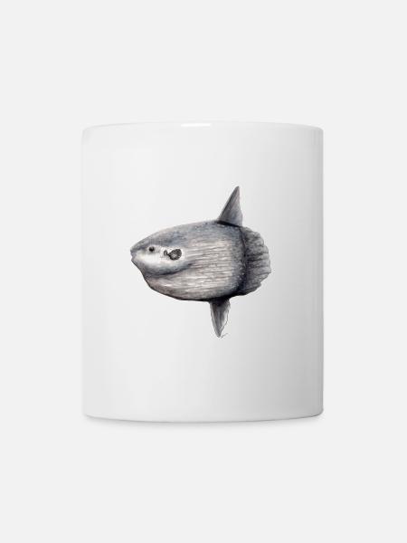 Moonfish - ocean sunfish - Poisson lune Mola mola - Mug - white