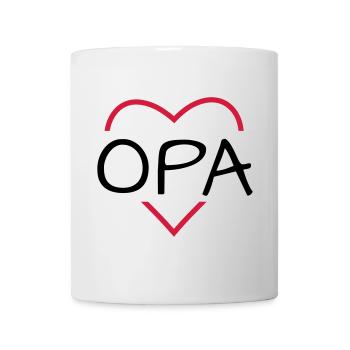 Grandpa heart gift birthday christmas - Mug - white - Front