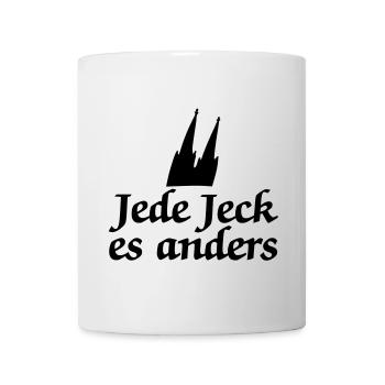 Köln Spruch - Jede Jeck es anders Kölsche Sprüche - Tasse - Weiß - Vorne