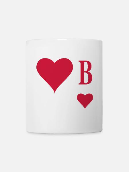 Herz Bube - Tasse - Weiß