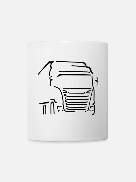 LKW Laster Berufskraftfahrer Trucker Truck - Tasse - Weiß