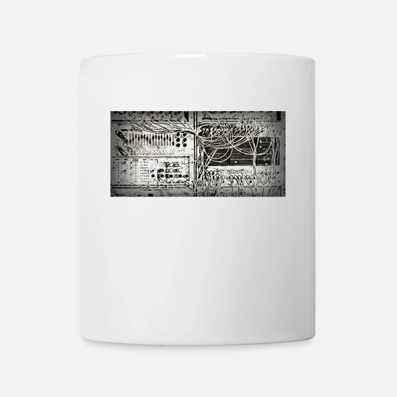 Synthé analogique vintage - Mug blanc - blanc