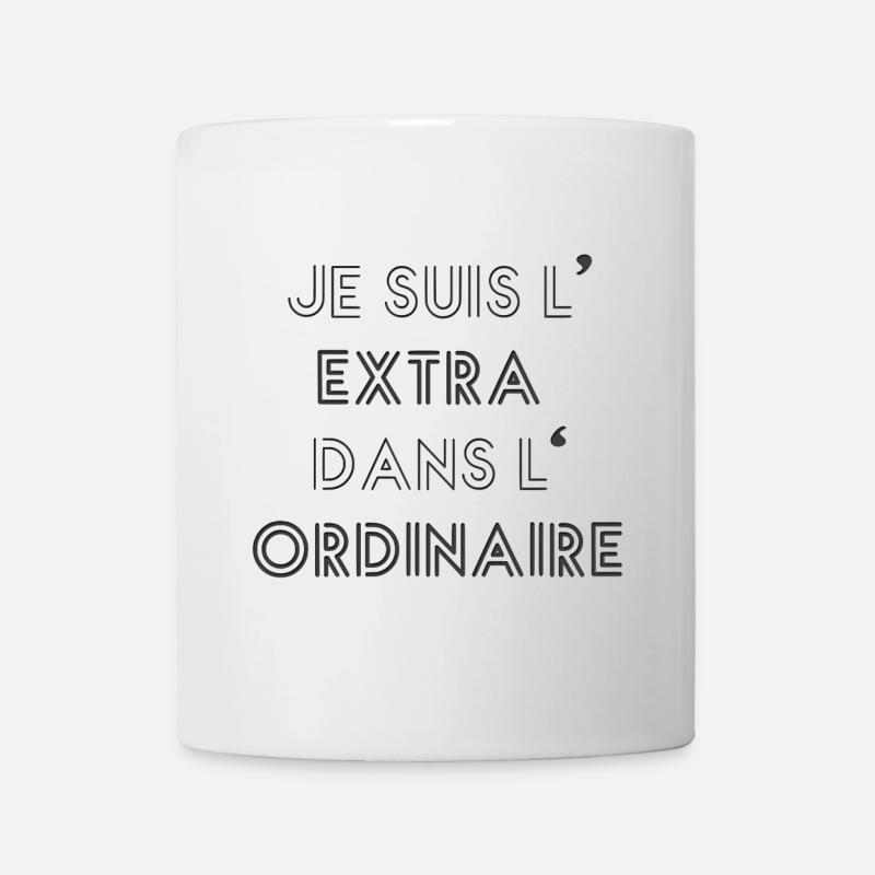 je suis extra ordinaire - Mug blanc - blanc