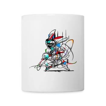 Osterhase/ Abstrakt - Tasse - Weiß - Vorne