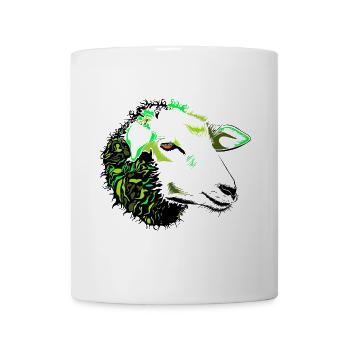 Sheep, lamb, shepherd, nature, environment, - Mug - white - Front