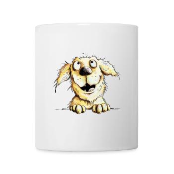 Heureux chien Golden Retriever - Mug blanc - blanc - Devant