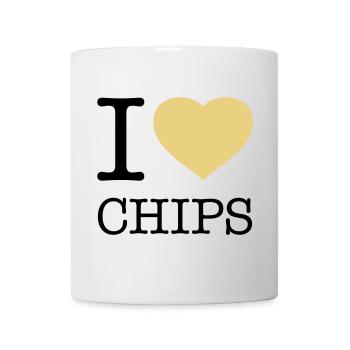 I LOVE CHIPS - Mug blanc - blanc - Devant