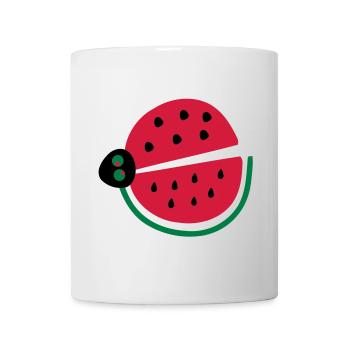 pastèque coccinelle - Mug blanc - blanc - Devant