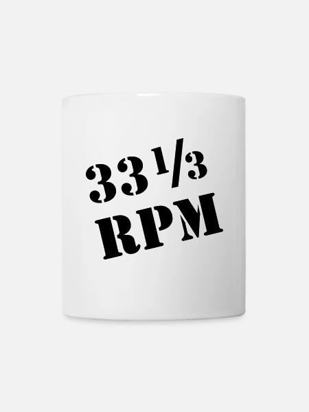 33 1/3 RPM - Farbwechsel - Tasse - Weiß