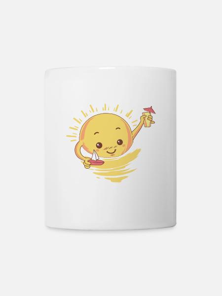 Sommer Cocktail Geschenk - Tasse - Weiß