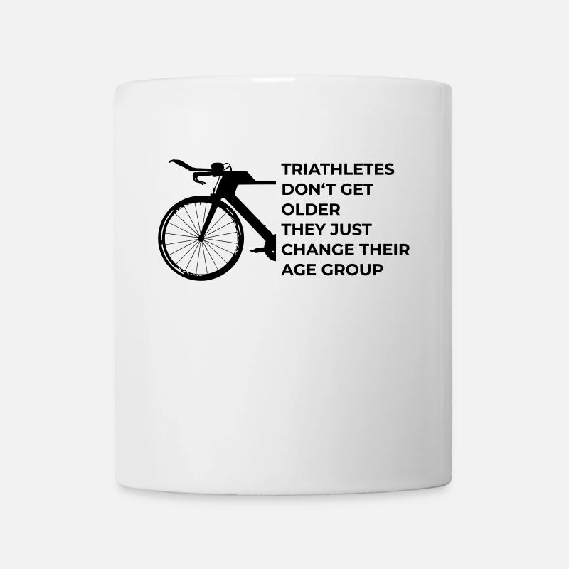 Triathletes do not get older - Mug - white