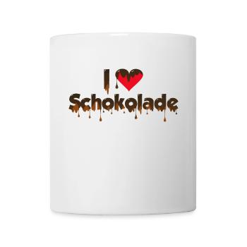 Chocolat - J’aime le chocolat - Mug blanc - blanc - Devant