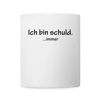 ich bin schuld - Tasse - Weiß - Vorne