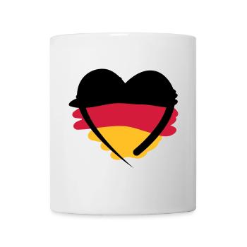 Deutschland Herz | German Heart | Art - Mug - white - Front