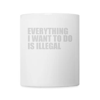 alles, was ich tun möchte - Tasse - Weiß - Vorne
