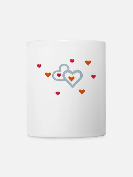 heart - Mug - white