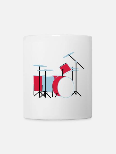 coloured_drums - Tasse - Weiß