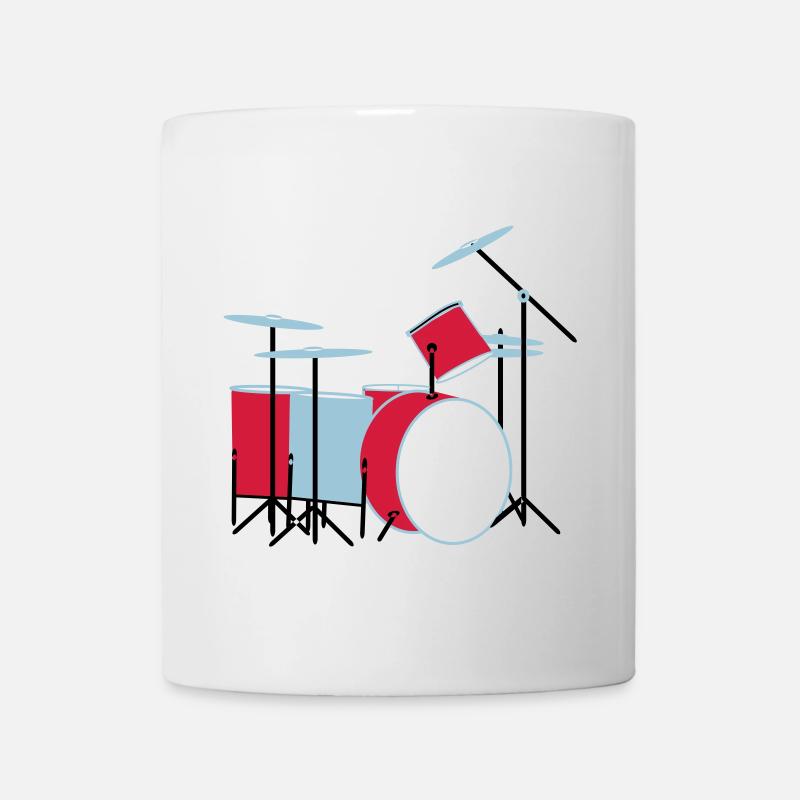 coloured_drums - Tasse - Weiß