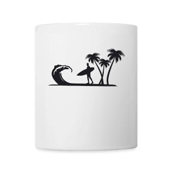 plage - Mug blanc - blanc - Devant