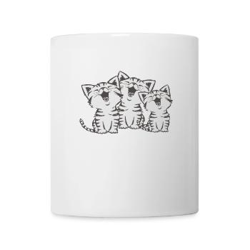 Cats cat chorus singing cats gift meow - Mug - white - Front