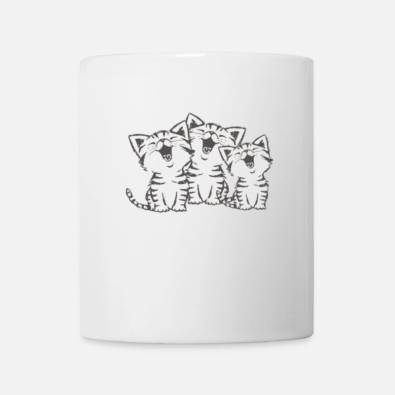 Chats chat chorus chantant chats cadeau miaou - Mug blanc - blanc