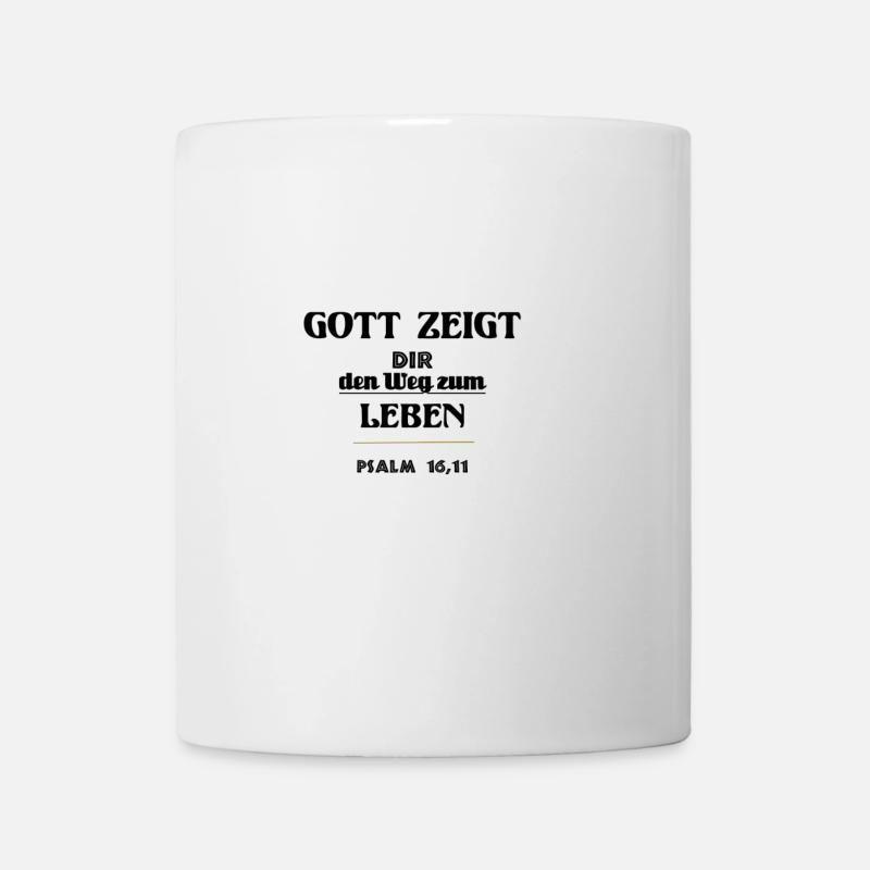 psalm 16 11 - Tasse - Weiß