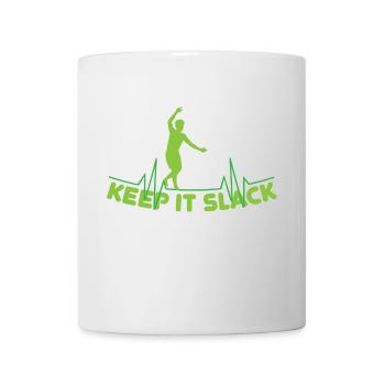 Slackline - Tasse - Weiß - Vorne