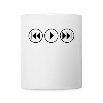 play musik dj Geschenk Geburtstag HipHop - Tasse - Weiß - Vorne