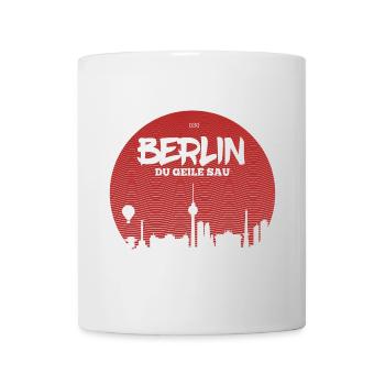 Berlin du geile sau - Tasse - Weiß - Vorne