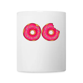 Donuts Confiserie Cookie Törtchen Kuchen Torten - Tasse - Weiß - Vorne