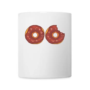 Donuts Confiserie Cookie Törtchen Kuchen Torten - Tasse - Weiß - Vorne