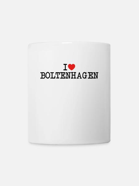 I love Boltenhagen Ostsee Badeurlaub Geschenk - Tasse - Weiß