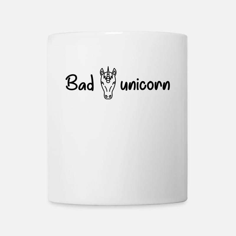 bad unicorn - Mug blanc - blanc