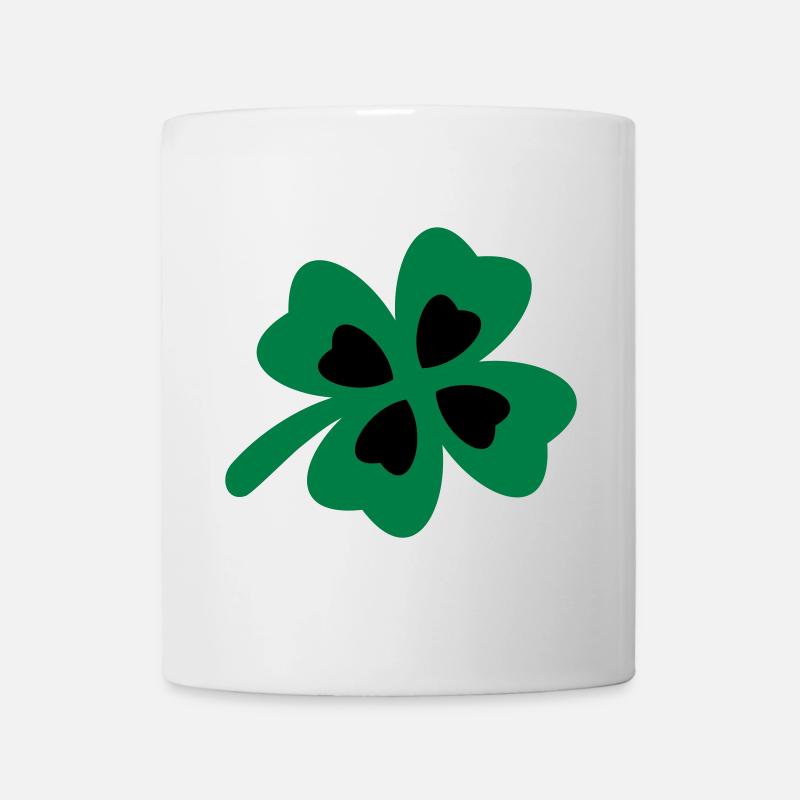 kleeblatt - Tasse - Weiß